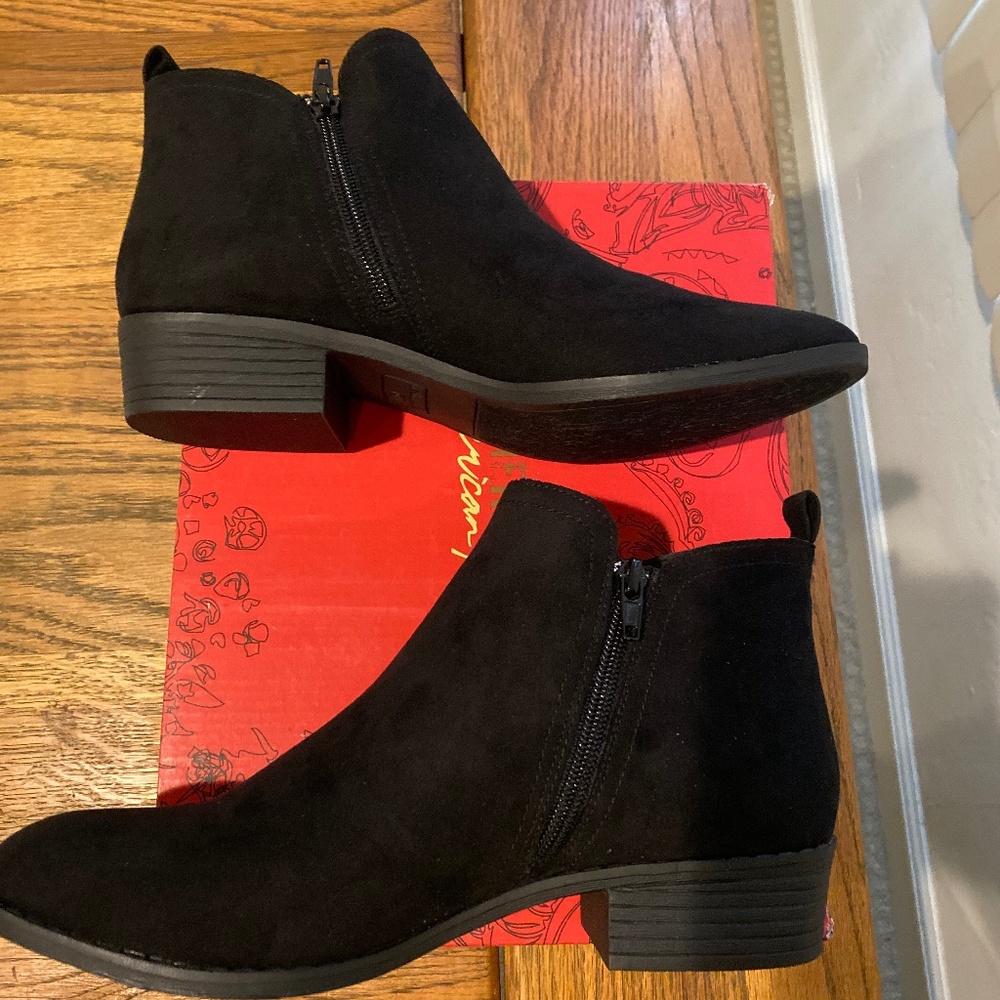 American Rag Black Suede Booties